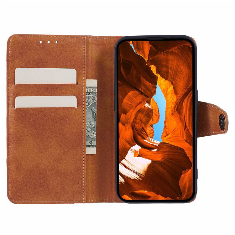  Bagsiden af Læder Wallet Cover til OnePlus Nord 4