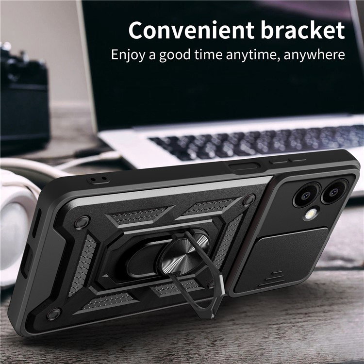 Samsung Galaxy A06 cover på skrivebord