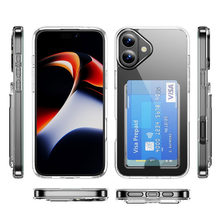 iPhone 16 Plus cover med plads til to kort