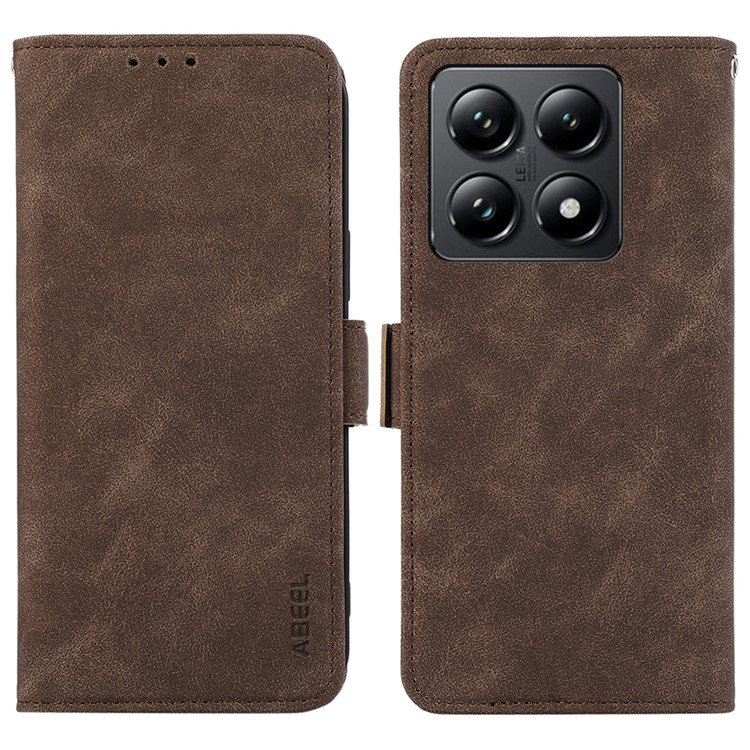 Xiaomi 14T læder flip cover åbnet med kortlommer