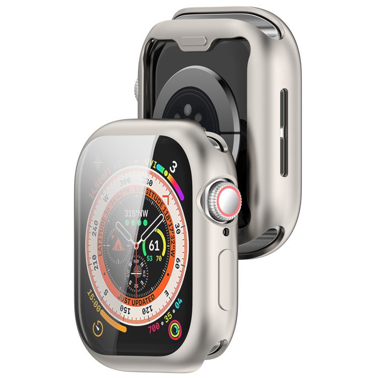 Apple Watch Series 10 med beskyttelsescover og trådløs opladning