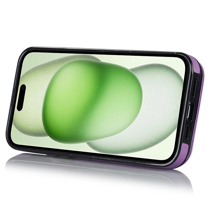 Lilla iPhone 15 cover med kortholdere