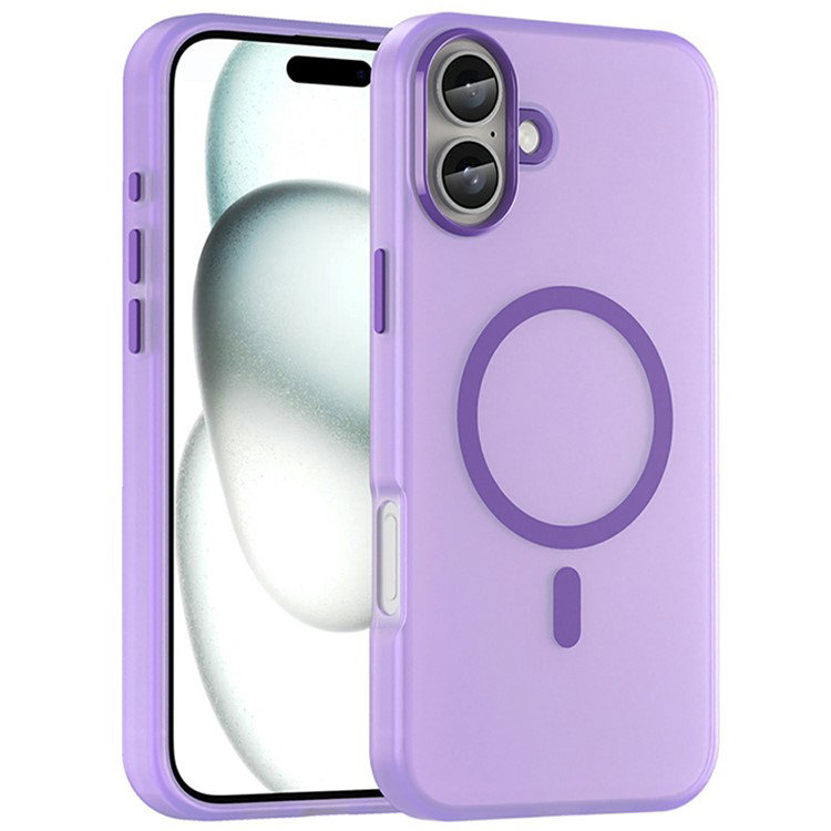 Mørke Lilla iPhone 16 Plus Cover bagfra