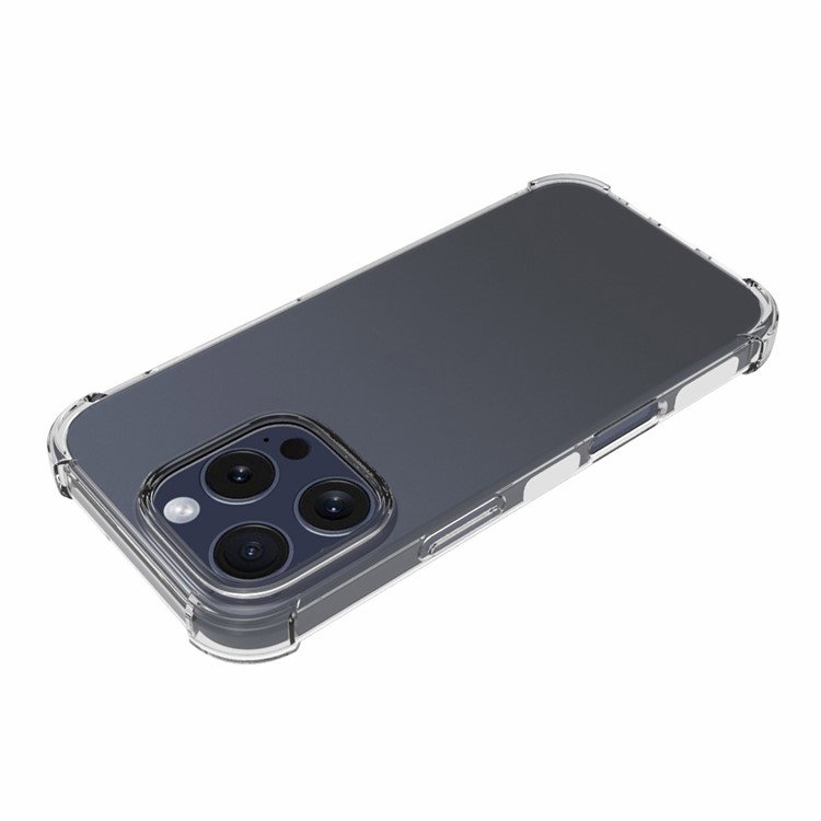 Close-up af hævede kanter på iPhone 16 Pro cover