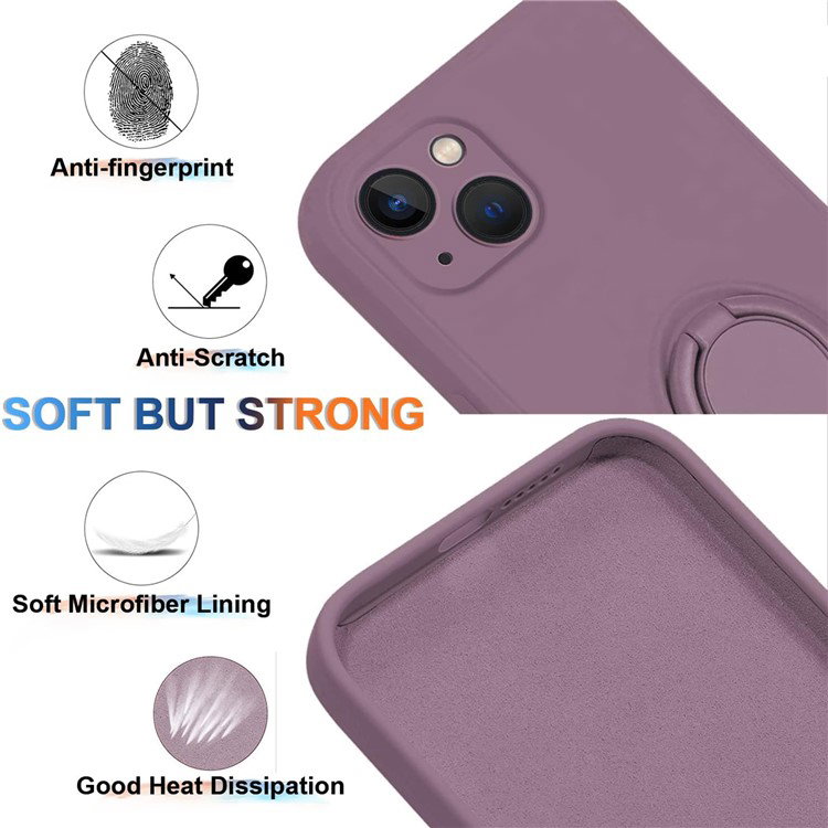 Detaljebillede af drejelig ringstander på iPhone 15 cover