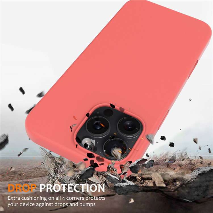 Sideprofil af Hot Pink iPhone 16 Pro cover