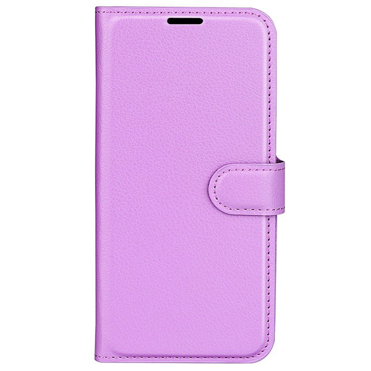 Lilla læderstruktur på iPhone 16 Plus cover
