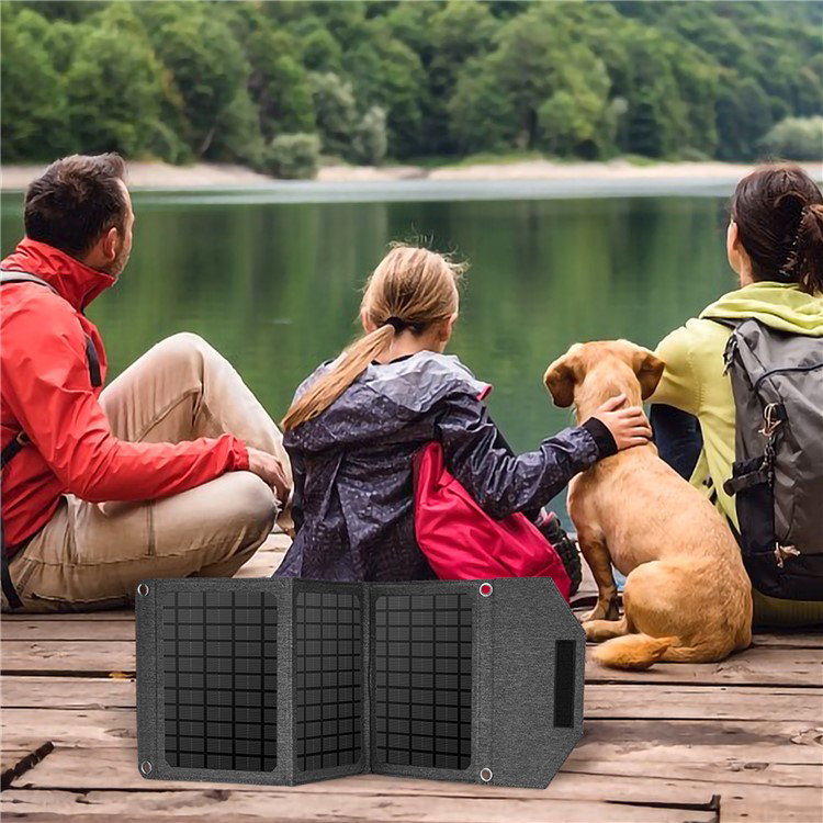 Solpanel udfoldet