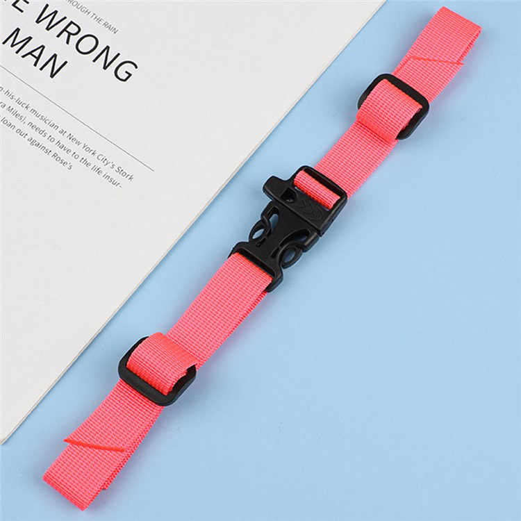 Pink nylon brystrem til tasker