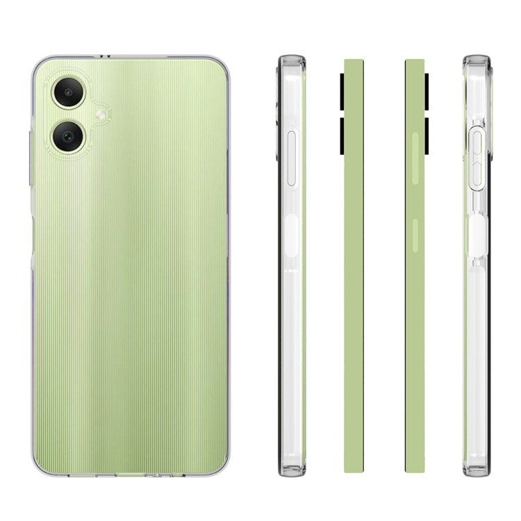 Samsung Galaxy A06 beskyttet med gennemsigtigt TPU-cover