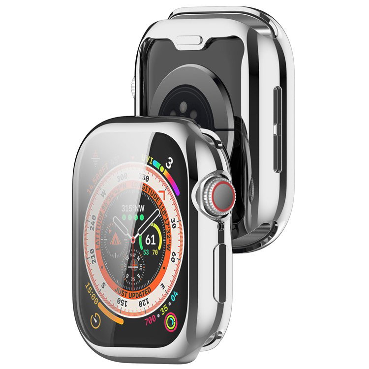 Apple Watch Series 10 beskyttelsescover sølv ridsebeskyttelse