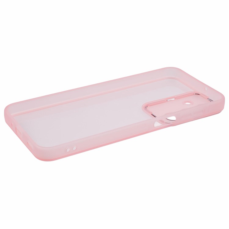 Transparent pink farve på Samsung cover