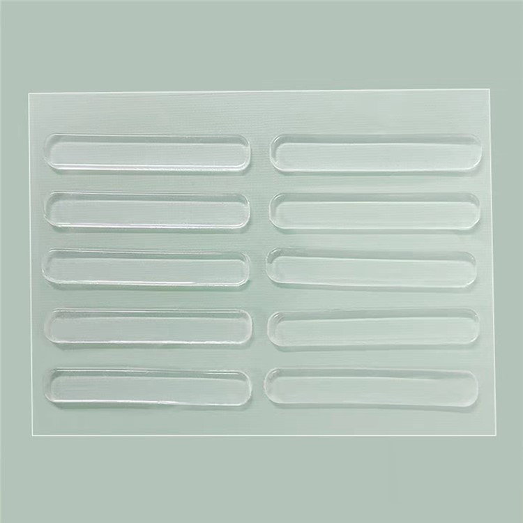 Nærbillede af usynlig PVC strip