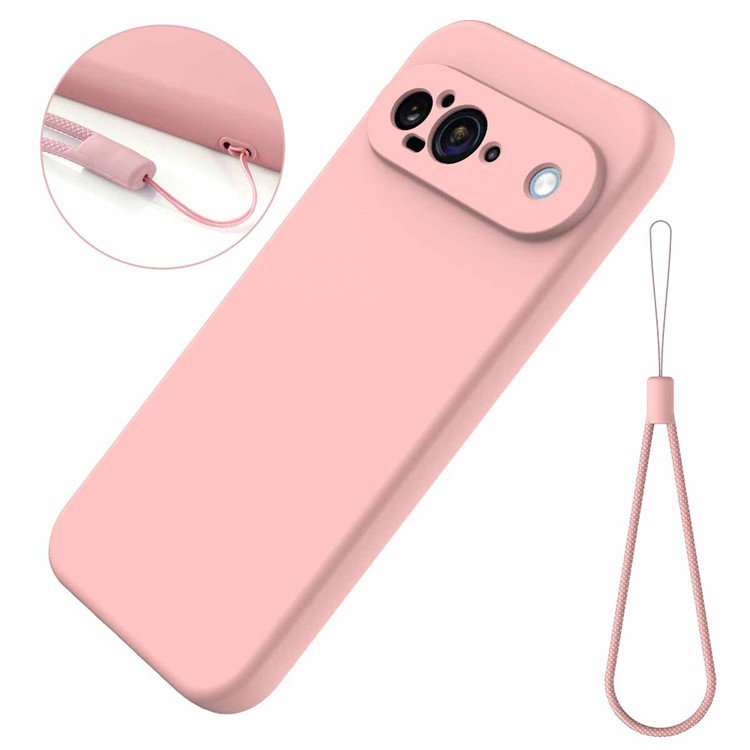 Detalje af flydende silikone på Google Pixel 9 cover