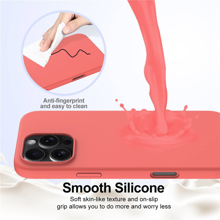 iPhone 16 Pro med monteret Hot Pink cover