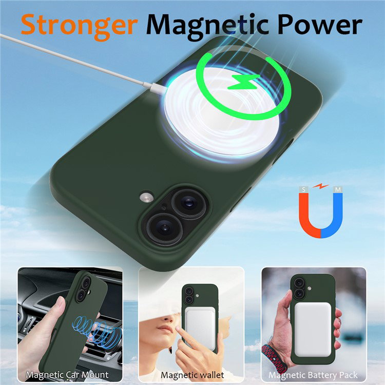 Silikone cover til iPhone 16 Plus med MagSafe