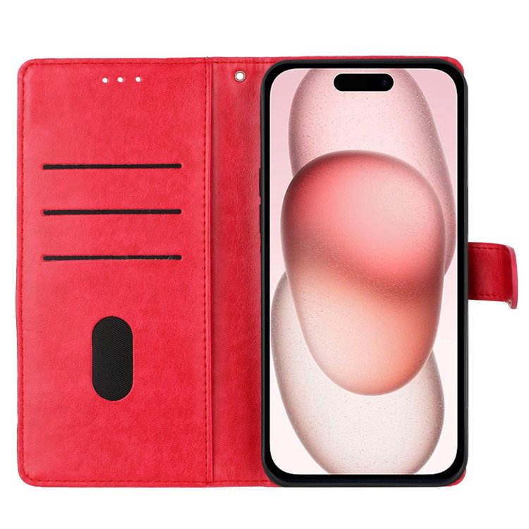 Indersiden af iPhone 16 etui med kortlommer og rum til kontanter