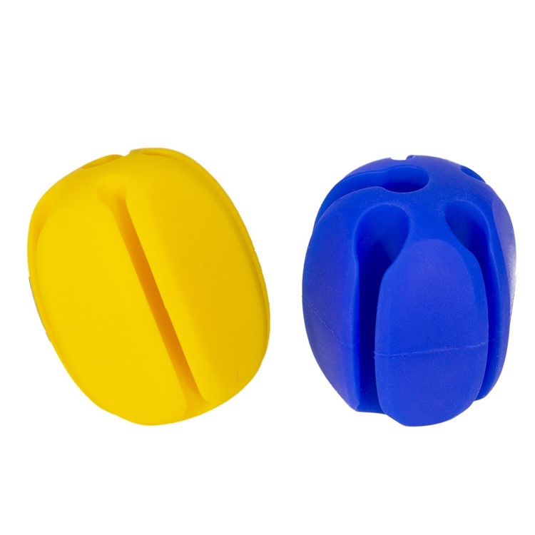 Gummi fiskestangsholder tæt på fiskestang