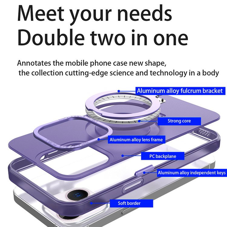 Grønt iPhone 15 cover med ringholder