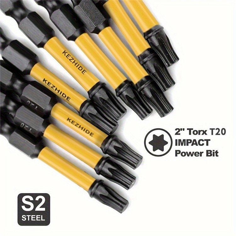 Magnetiske Torx T20 bits i transparent emballage