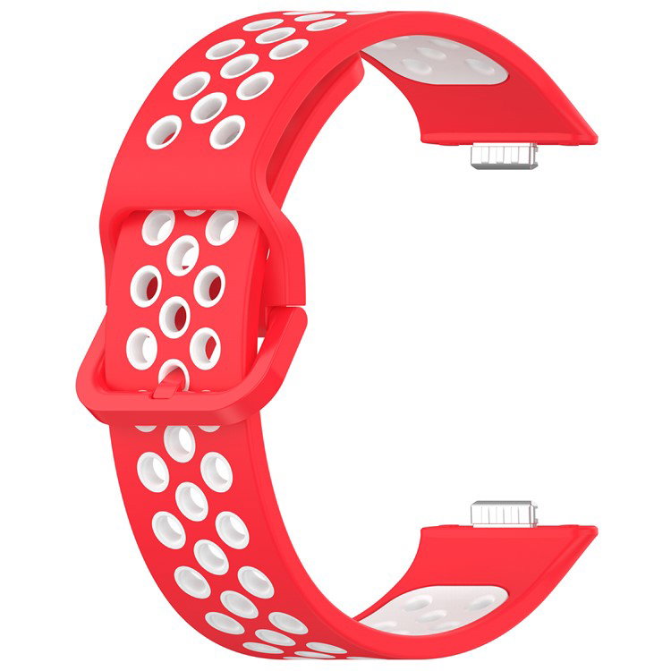 Huawei Watch Fit 3 Silikone Urrem Rød/Hvid bagside