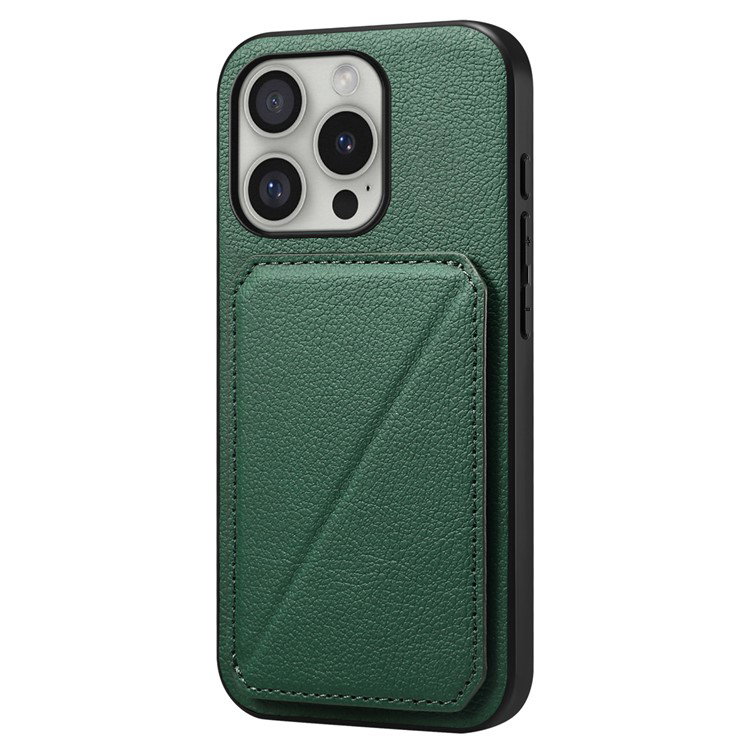 Grønt cover med kortlommer til iPhone