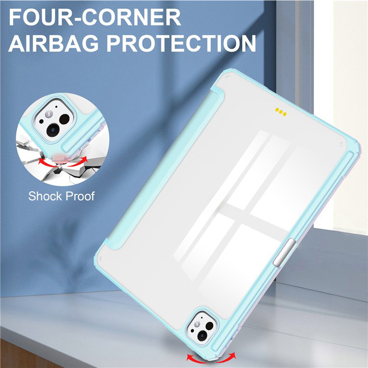 Transparent akryl bagside på iPad Pro 13 (2024) cover