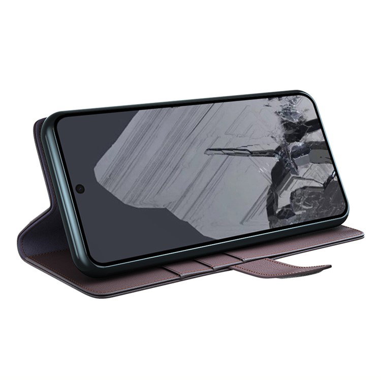 Google Pixel 8 Pro Læder Flip Cover bagside