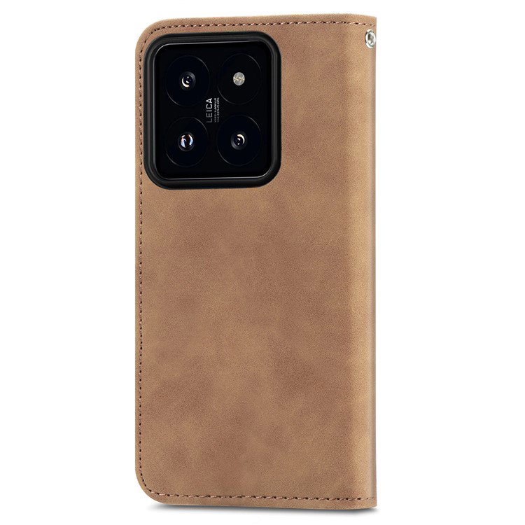 Detalje af magnetlås på læder Wallet-cover