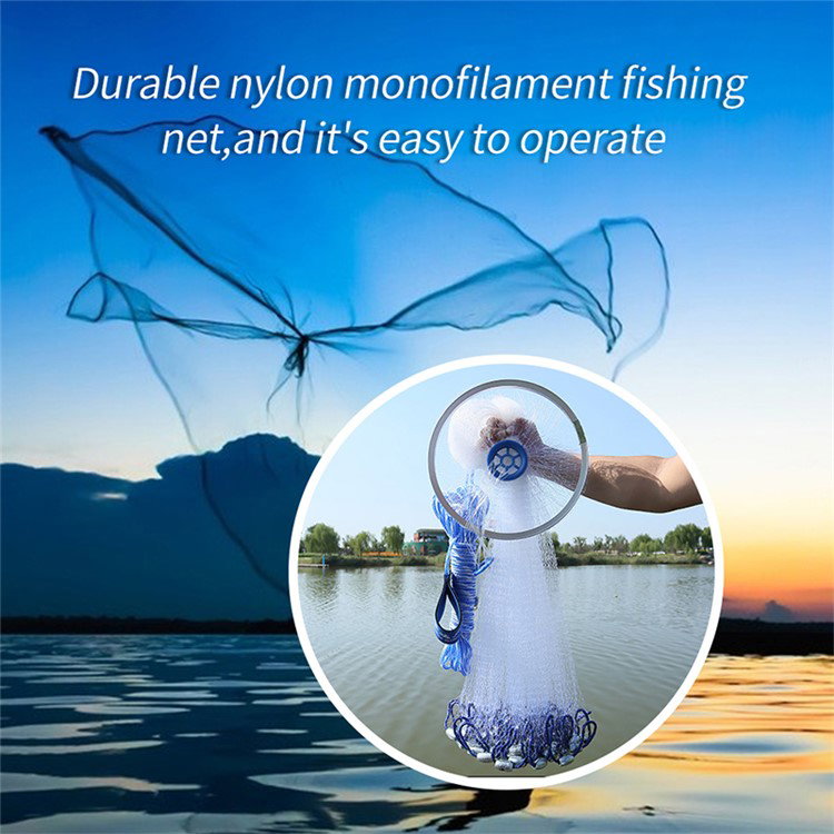 Kastefiskernet med galvaniserede sinkere