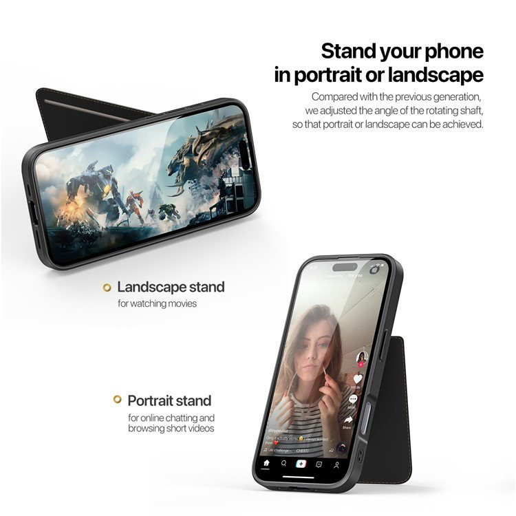 iPhone 16 Pro cover lukket med kreditkort