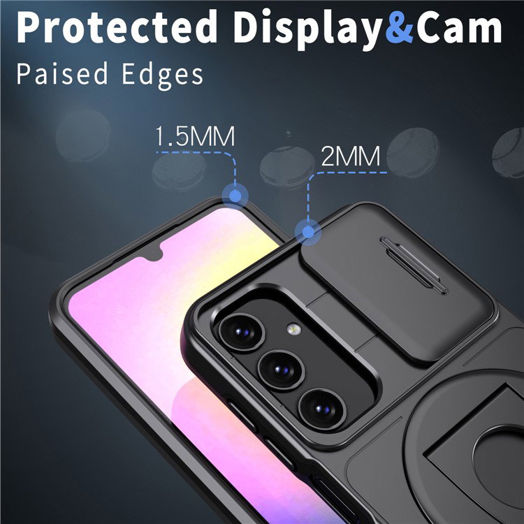 Nærbillede af kameraskyderen på Samsung Galaxy A25 5G Cover