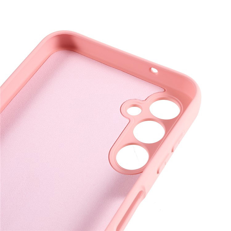 Sideprofil af lyserødt Samsung Galaxy A16 5G Cover