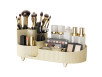 Makeup Organizer med drejbar børsteholder – Opbevaring til kosmetik og tilbehør - Beige / 1 sæt rack