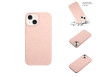 iPhone 14 Cover i Hvedestrå og TPU med Magnet - Miljøvenligt - Lyserød