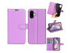 iPhone 16 Plus Cover Graviera Læder Flip Cover - Lilla