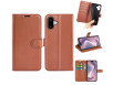 iPhone 16 Plus Graviera Læder Flip Cover - Brun