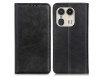 Motorola Edge 50 Ultra Læder Flip Cover - Sort