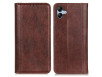 Samsung Galaxy A07 / A06 Flip Cover med Stander & Kortholder i Læder - Brun