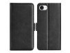 iPhone 16e Læder Flip Cover - Sort
