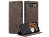 Flip Cover til Google Pixel 10 / 10 Pro / 9 / 9 Pro i Kunstlæder Med Lommer - Brun