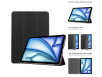 iPad Air 13” M2 (2024) / (2025) Cover med Auto Wake/Sleep & Stående Funktion - PU Læder - Sort