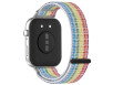 Nylon Urrem til Huawei Watch Fit 3 / Fit 4 / 4 Pro  - Velcro Lukning - Regnbue Farve