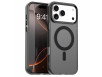 Gennemsigtigt iPhone 17 Pro Max Cover Med MagSafe - Sort