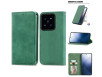 Xiaomi 14T Mobilcover - Læderlook & Magnetlås - Grøn