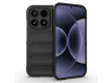 Xiaomi 17 Silikone Cover med Stødabsorberende Bagside - Sort