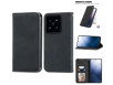 Xiaomi 14T Mobilcover - Læderlook & Magnetlås - Sort