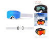 Skibriller med Dobbeltlags Anti-dug Linser & UV400 Beskyttelse - Til Ski, Snowboard & Cykling - Blå