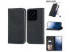 Læder Wallet-cover til Xiaomi 14T Pro - Stænkafvisende & Med Kortlommer - Sort