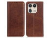 Motorola Edge 50 Ultra Læder Flip Cover - Brun